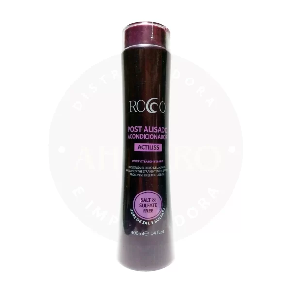 Acondicionador Post Alisado Rocco 400 ml – Cuidado y Protección Actiliss