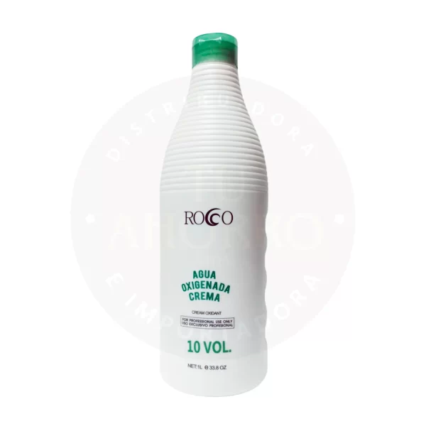 Agua Oxigenada 10 Vol Rocco 1 L – Oxidante Suave para Cuidado Capilar