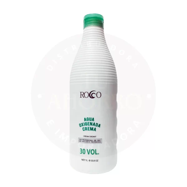 Agua Oxigenada 30 Vol Rocco 1 L – Decoloración y Aclarado Profesional