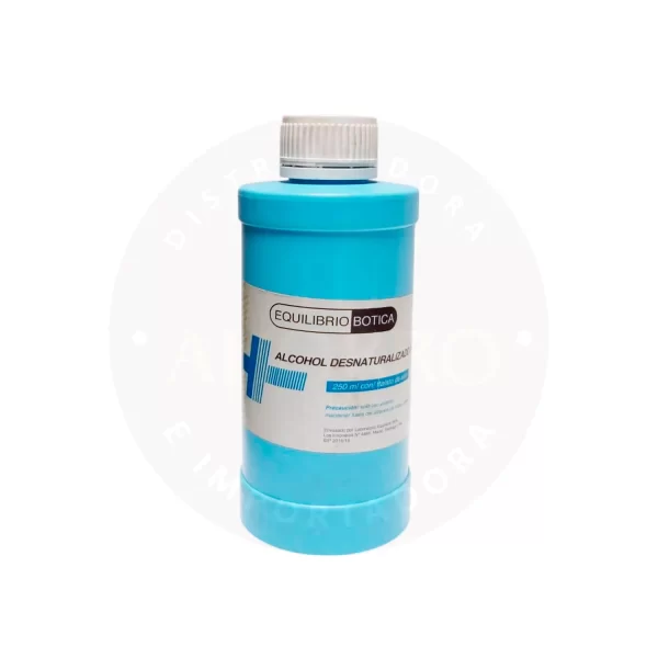 Alcohol Desnaturalizado Equilibrio Botica 250 ml – Limpieza y Desinfección Confiable
