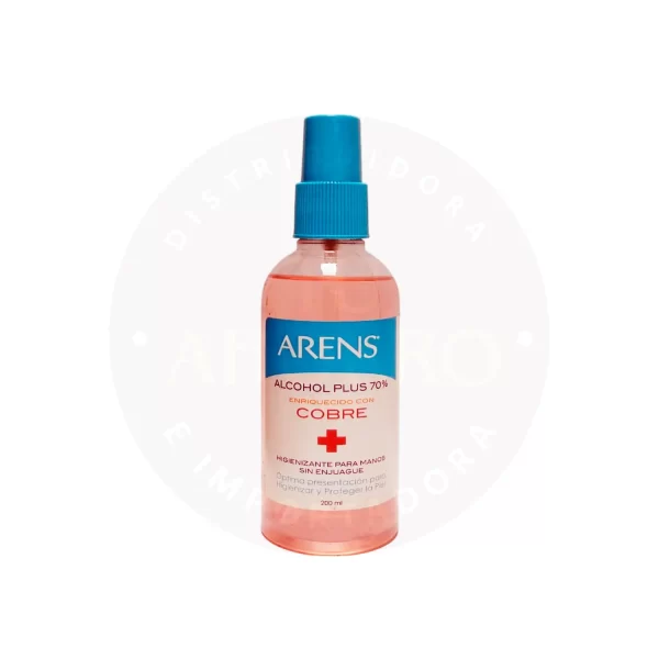 Alcohol Plus Arens 200 ml - Cobre – Antiséptico con Propiedades Protectoras