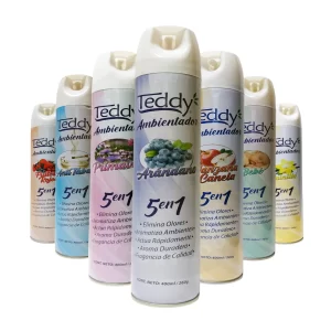 Ambientador 5 en 1 Teddy 400 ml – Aroma Duradero y Frescura Total