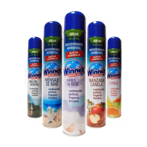 Ambientador Winnex World 400 ml – Aroma Fresco y Duradero