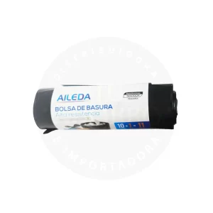 Bolsa de Basura Pequeña Aileda 50x70 cm 20 u – Fácil Cierre y Resistente