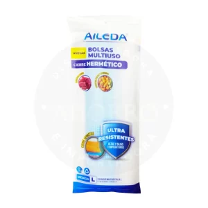 Bolsas Multiusos con Cierre Hermético Aileda L 15 u – Protección y Frescura