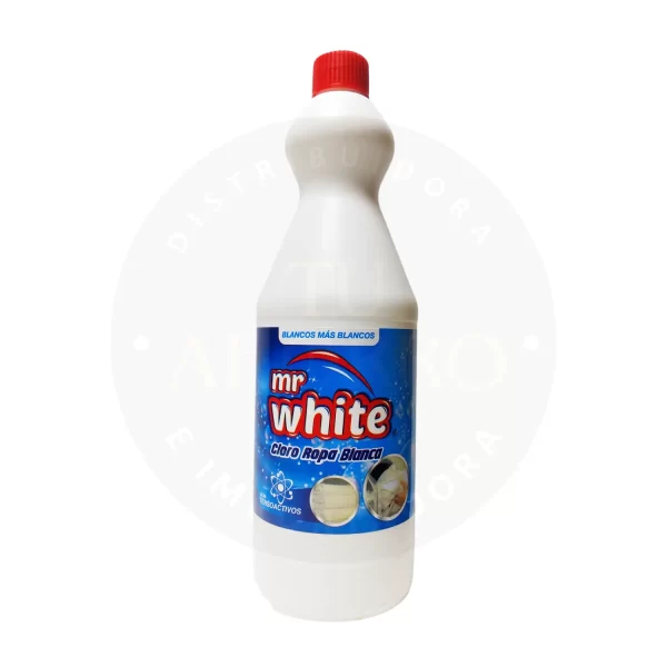 Cloro Ropa Blanca Mr White 1 L – Potente y Seguro para Ropa Clara