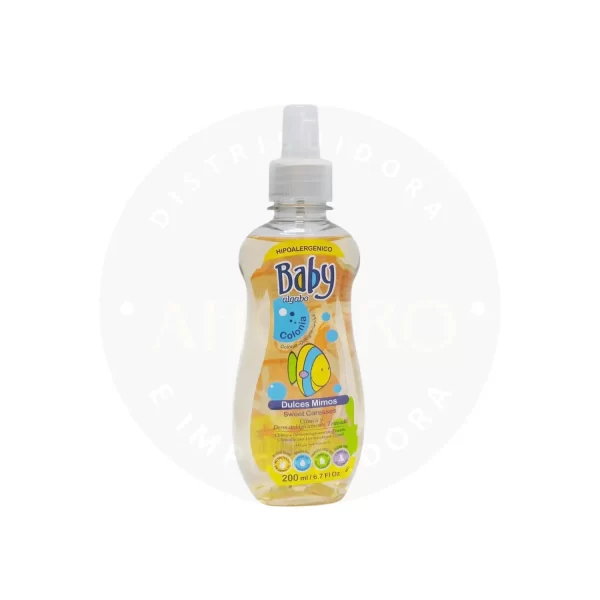 Colonia Baby Algabo 200 ml – Dulces Mimos con Fragancia Suave y Delicada