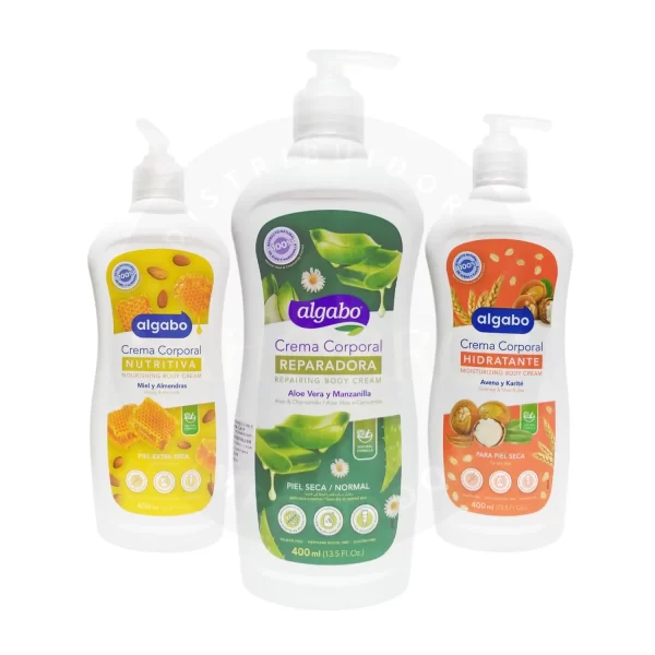 Crema Corporal Algabo 400 ml – Hidratación Profunda y Suavidad Duradera