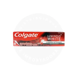 Pasta Dental Colgate Luminous White Carbón Activado 90 g – Blanqueamiento Natural y Limpieza Profunda