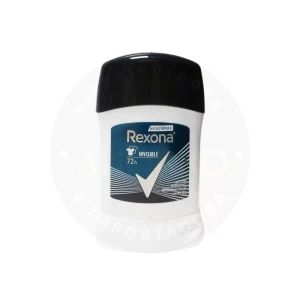 Desodorante Rexona Invisible en Barra 50 g – Protección 72h sin Manchas
