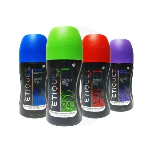Desodorante Roll On Etiquet Men 60 g – Protección 24 Horas