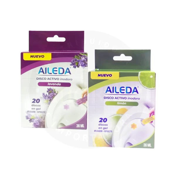 Disco Inodoro Aileda 36 ml – Limpieza y Fragancia Automática