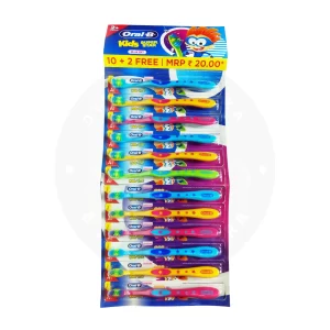 Display Cepillo Dental Oral-B 12 u – Kids con Personajes para Niños