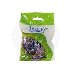 Esponja Plateada Teddy - Abrasión Controlada para Cocinas