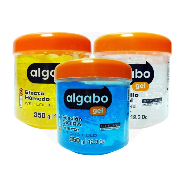 Gel Capilar Algabo 350 g – Fijación Natural y Aroma Agradable