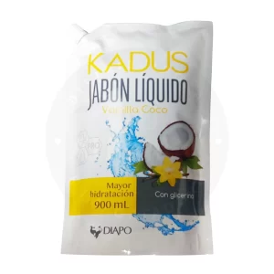 Jabón Líquido Kadus 900 ml – Aroma Vainilla Coco para una Ducha Exótica