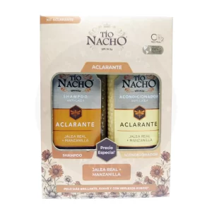 Kit Tío Nacho Aclarante Shampoo 415 ml + Acondicionador 415 ml – Ilumina y Fortalece tu Cabello