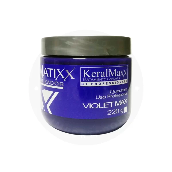 Matizador KeralMaxx 220 g - Violet Max – Neutralizador de Tonos Naranjas y Rojizos