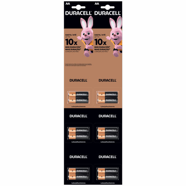 Pilas Duracell AAA Alcalinas Pack Display 12 Unidades – Máxima Duración y Rendimiento