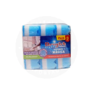 Pack Esponja Mágica Bright x3 – Limpieza Rápida y Sin Esfuerzo