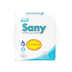 Pañales para Adultos Sany 8 u – Talla XG, Protección Extendida