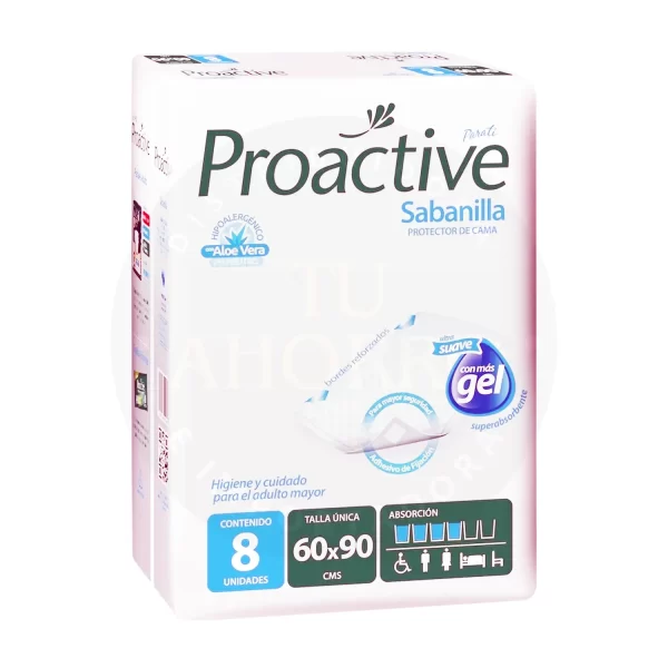 Sabanilla Proactive Paratí 8 u Talla Única – Comodidad y Aseo para Cada Procedimiento