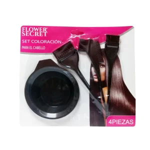 Set Coloración para el Cabello Flower Secret 4 pc – Colores Vivos y Cuidado Capilar en un Solo Paso