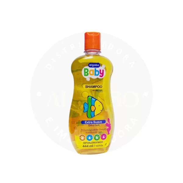 Shampoo Baby Algabo 444 ml – Fórmula Extra Suave para Cuidado Delicado Infantil