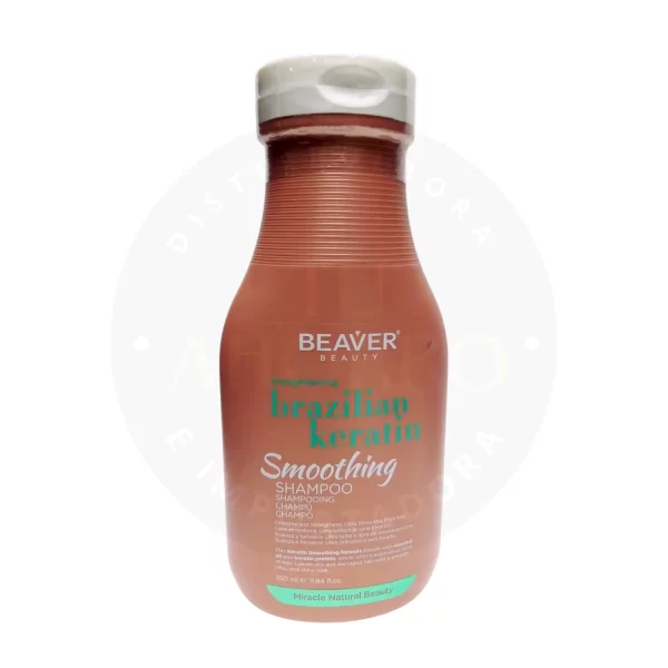 Shampoo Beaver Beauty 350 ml – Keratina Brasileña para Cabello Suave y Reparado