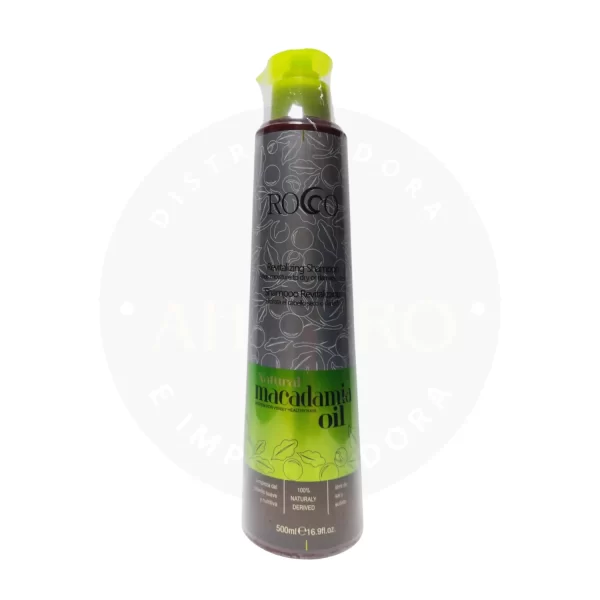 Shampoo Macadamia Oil Rocco 500 ml – Hidratación Intensa con Aceite de Macadamia