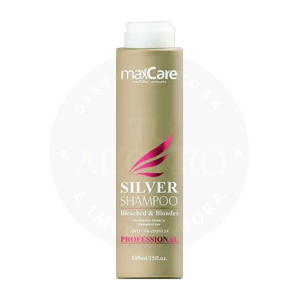 Shampoo Maxcare 500 ml – Silver Detox para Cabello con Tonos Grises y Plateados