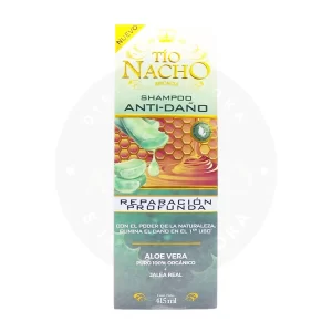 Shampoo Tío Nacho 415 ml – Fórmula Antidaño para Fortalecer el Cabello Débil