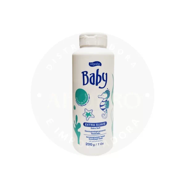 Talco Baby Algabo 200 g – Extra Suave para Cuidado Infantil