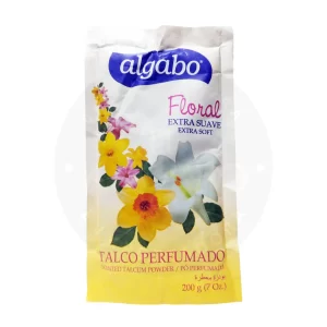 Talco Perfumado Algabo 200 g – Aroma Floral Suave para Cuidado Diario
