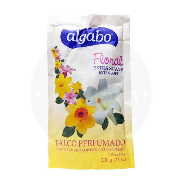 Talco Perfumado Algabo 200 g – Aroma Floral Suave para Cuidado Diario