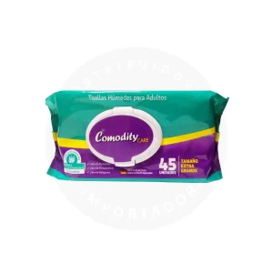 Toallas Húmedas para Adultos Comodity 45 u – Extra Grandes y Ultra Resistentes