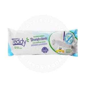 Trapero Húmedo Desinfectante Teddy 12 u – Lavanda Higienizante para Pisos