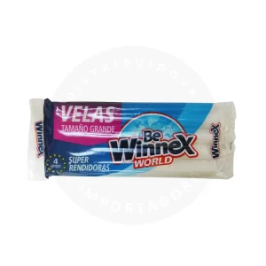 Velas Be Winnex World 4 u – Grandes para Uso Diario y Decoración