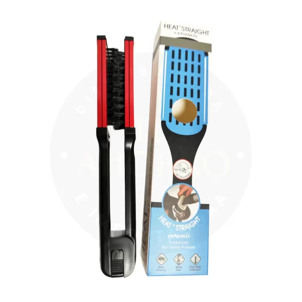 Cepillo Plancha Heat Straight Cerámico – Alisado Rápido y Profesional en Casa